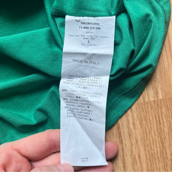 NWT Max Mara Weekend green hand embellished tank top - Picture 5 of 5